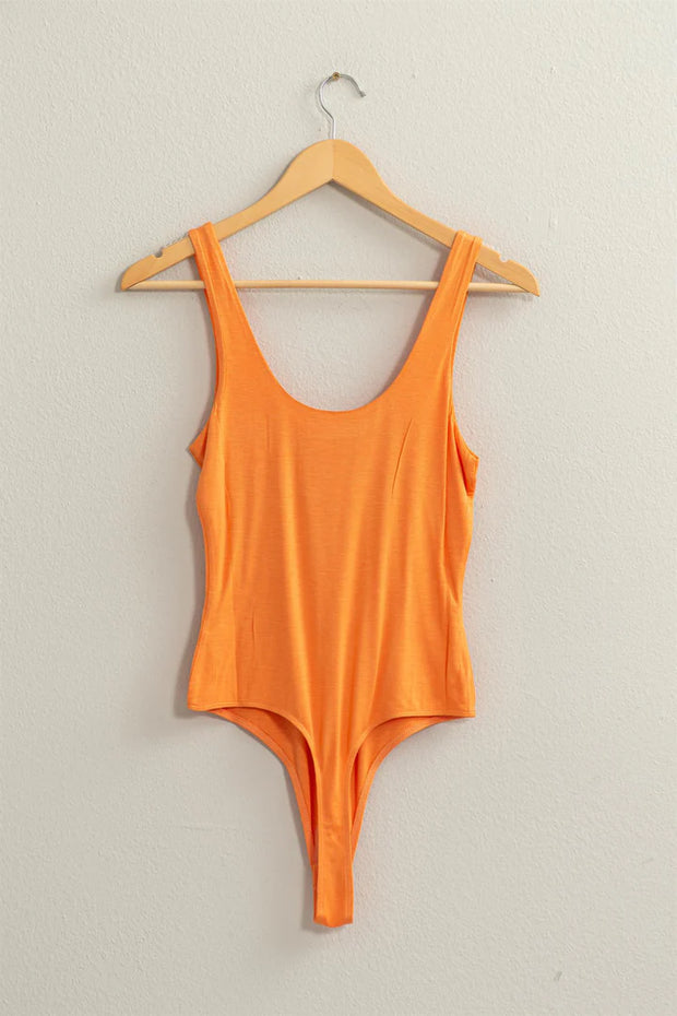 Scoop Bodysuit - Orange