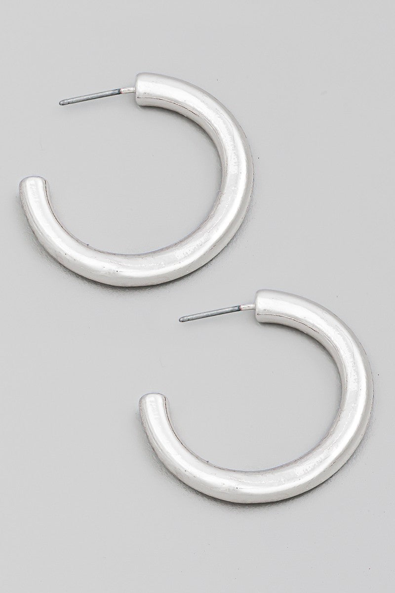 Selena Hoop Earrings 1"