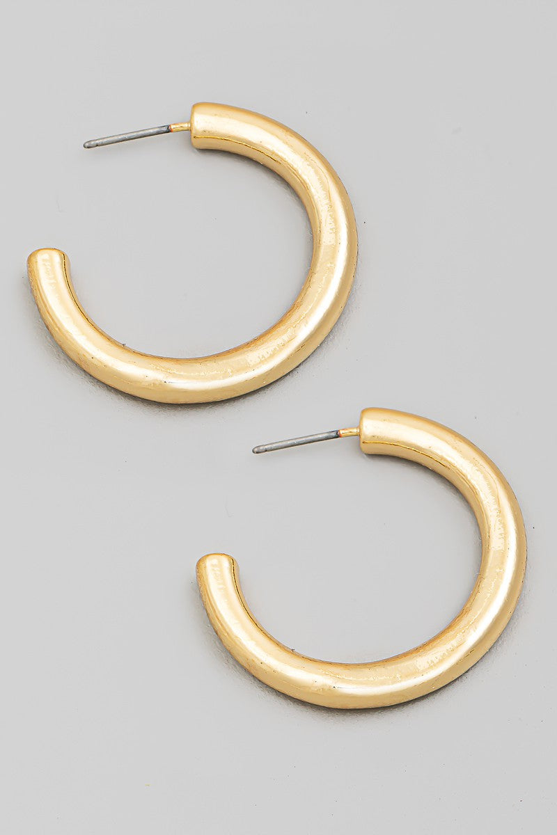 Selena Hoop Earrings 1"