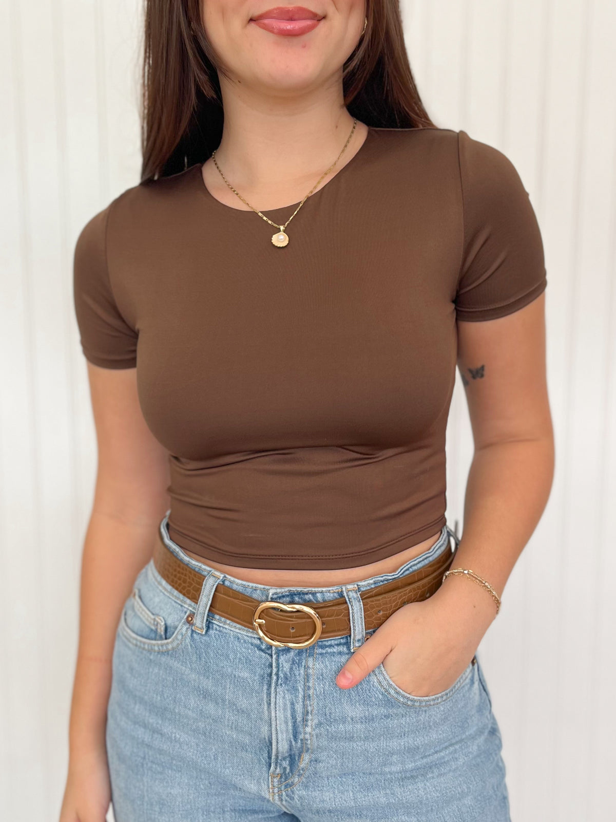 Tilly Top - Chocolate Brown