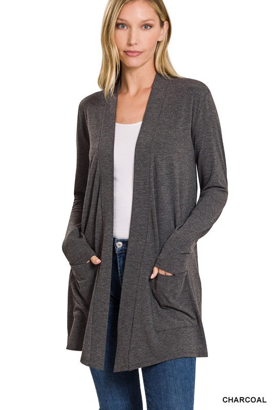 Raegan Cardigan - Charcoal