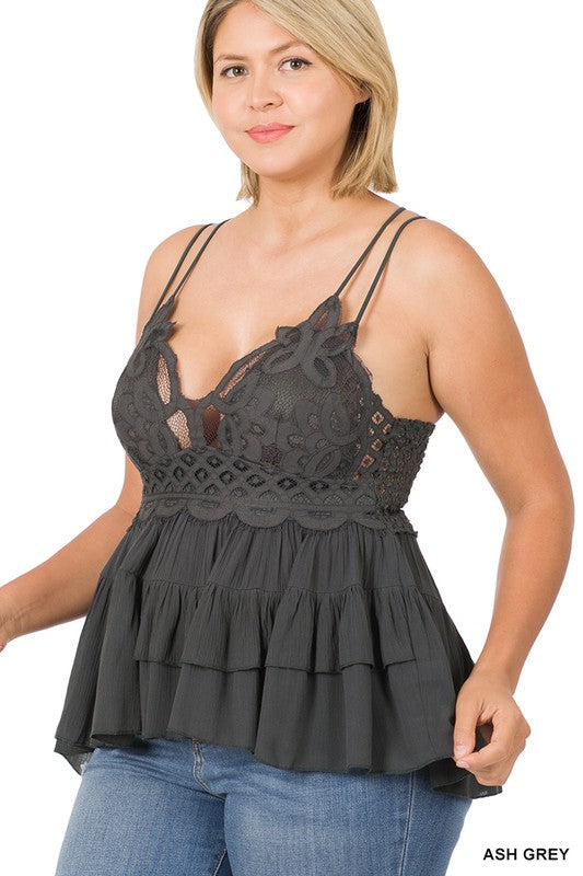 Dreamer Tank (Curvy) - Ash Grey