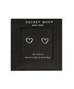 Secretbox - Silver Mini Heart Studs