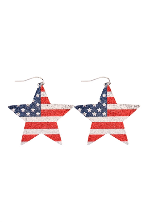 USA Star Earrings