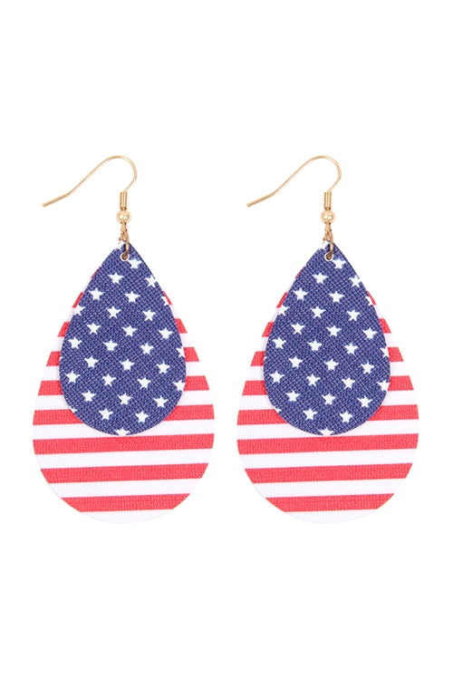 USA Teardrop earrings