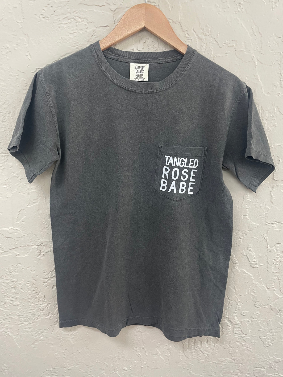 Tangled Rose Babe Shirt - Dark Grey