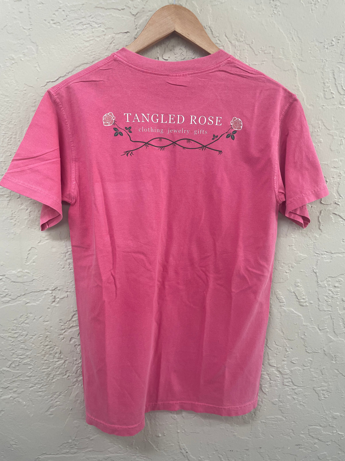 Tangled Rose Babe Shirt - Hot Pink
