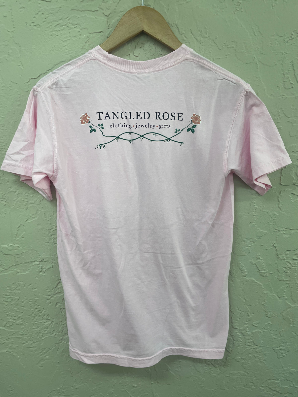 Tangled Rose Babe Shirt - Light Pink