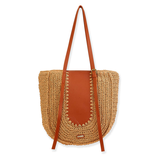 Lana Crochet Tote - Tan