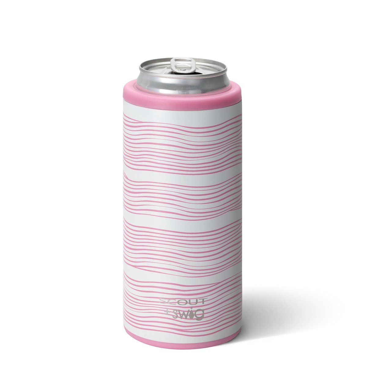 Skinny Can Swig - Pink Wavy