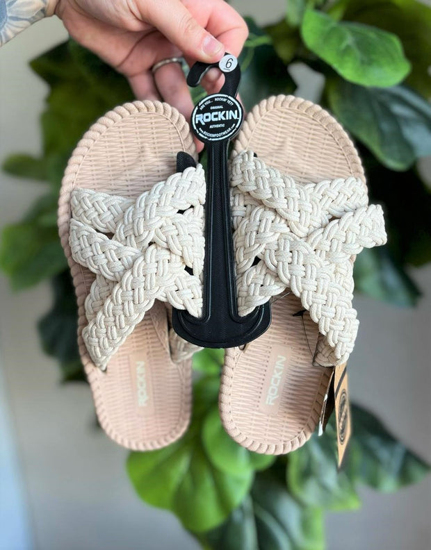 Rockin Rope Slide Sandal - Tan