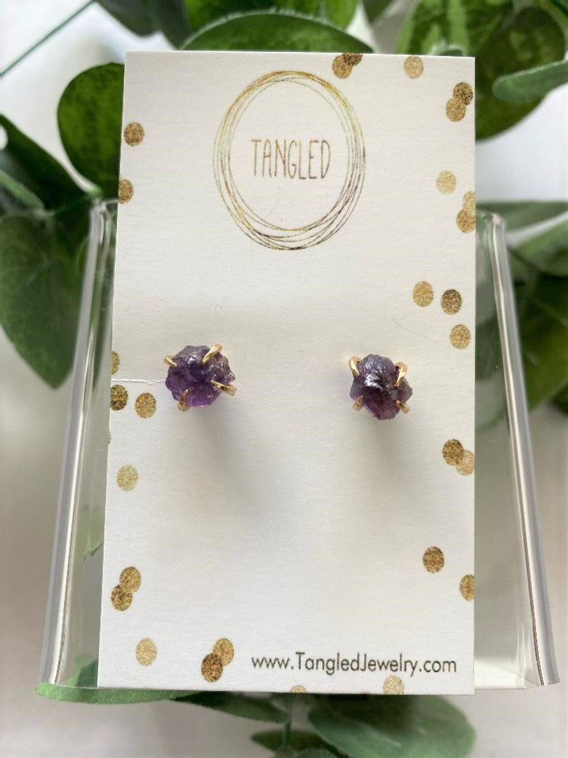 Claw Stud - Amethyst